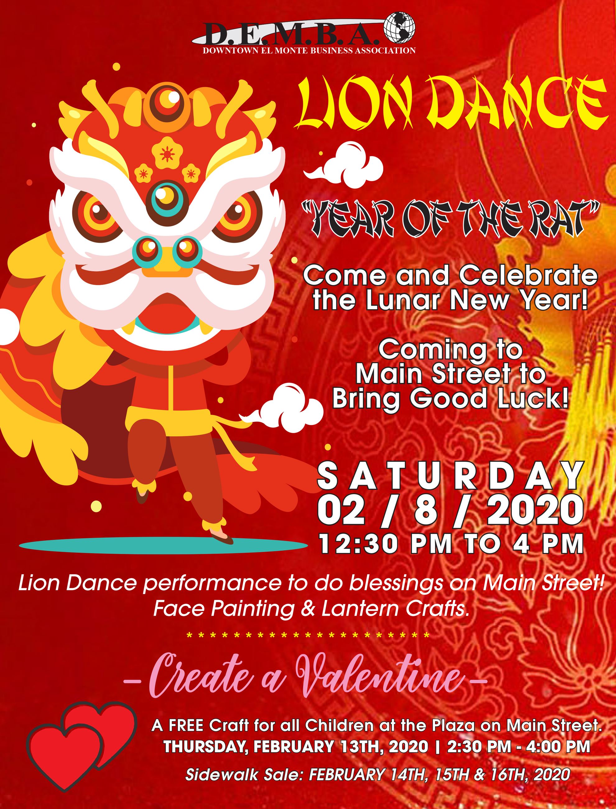 2nd Proof - DEMBA_2020 Lion Dance and Create A Valentine FLYER